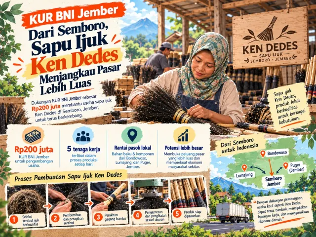 Kisah Karyati Kembangkan Usaha Sapu Ijuk di Jember Berkat Dukungan KUR BNI