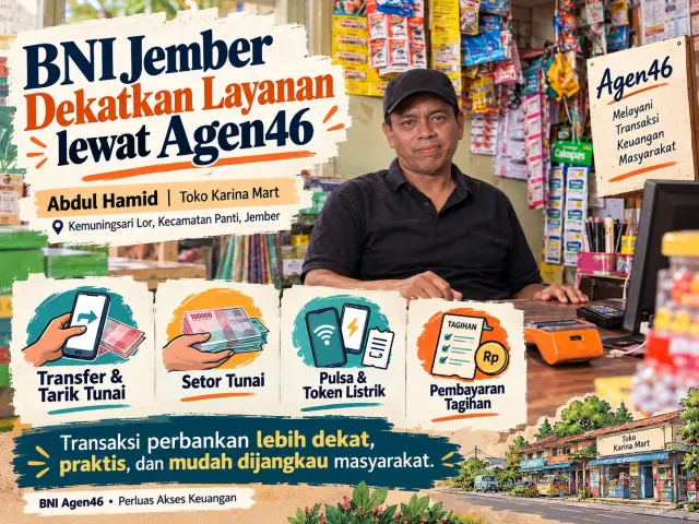 Warga Kemuningsari Lor Kini Punya Akses Layanan BNI di Toko Karina Mart